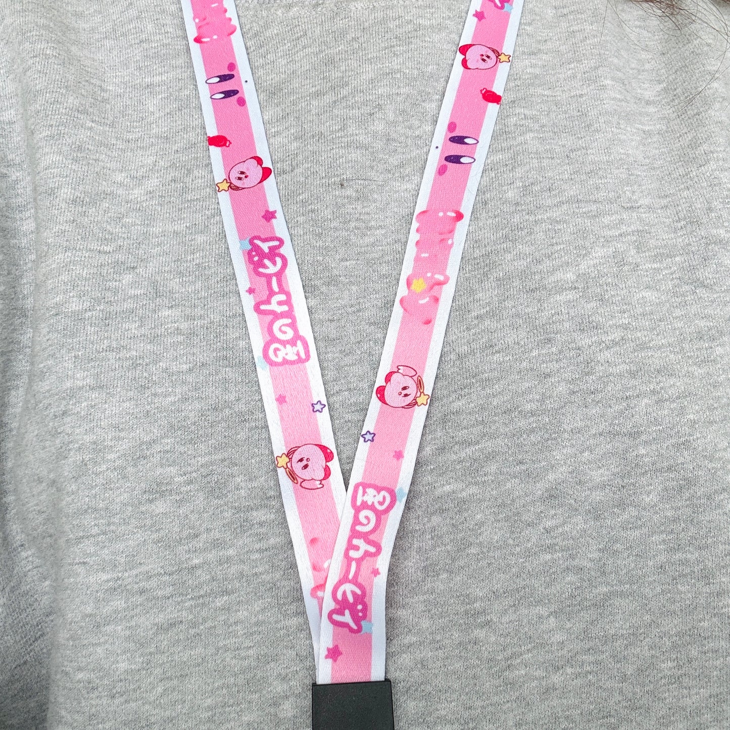 Pink friend ID Lanyard