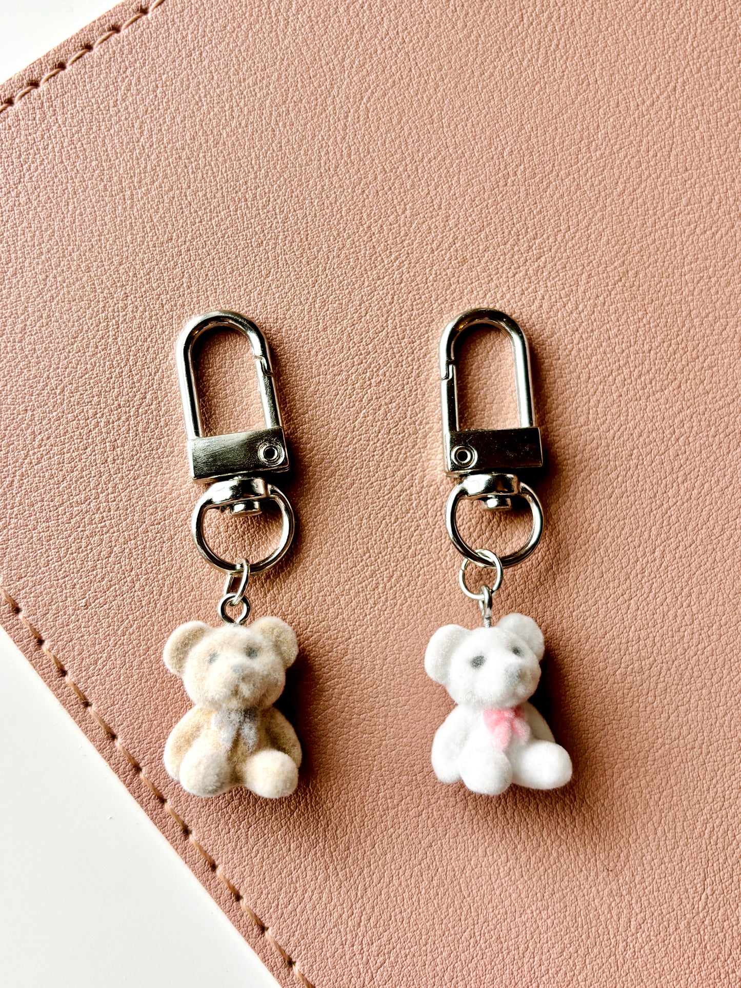 Cute Fuzzy Teddy Bear Key Chain