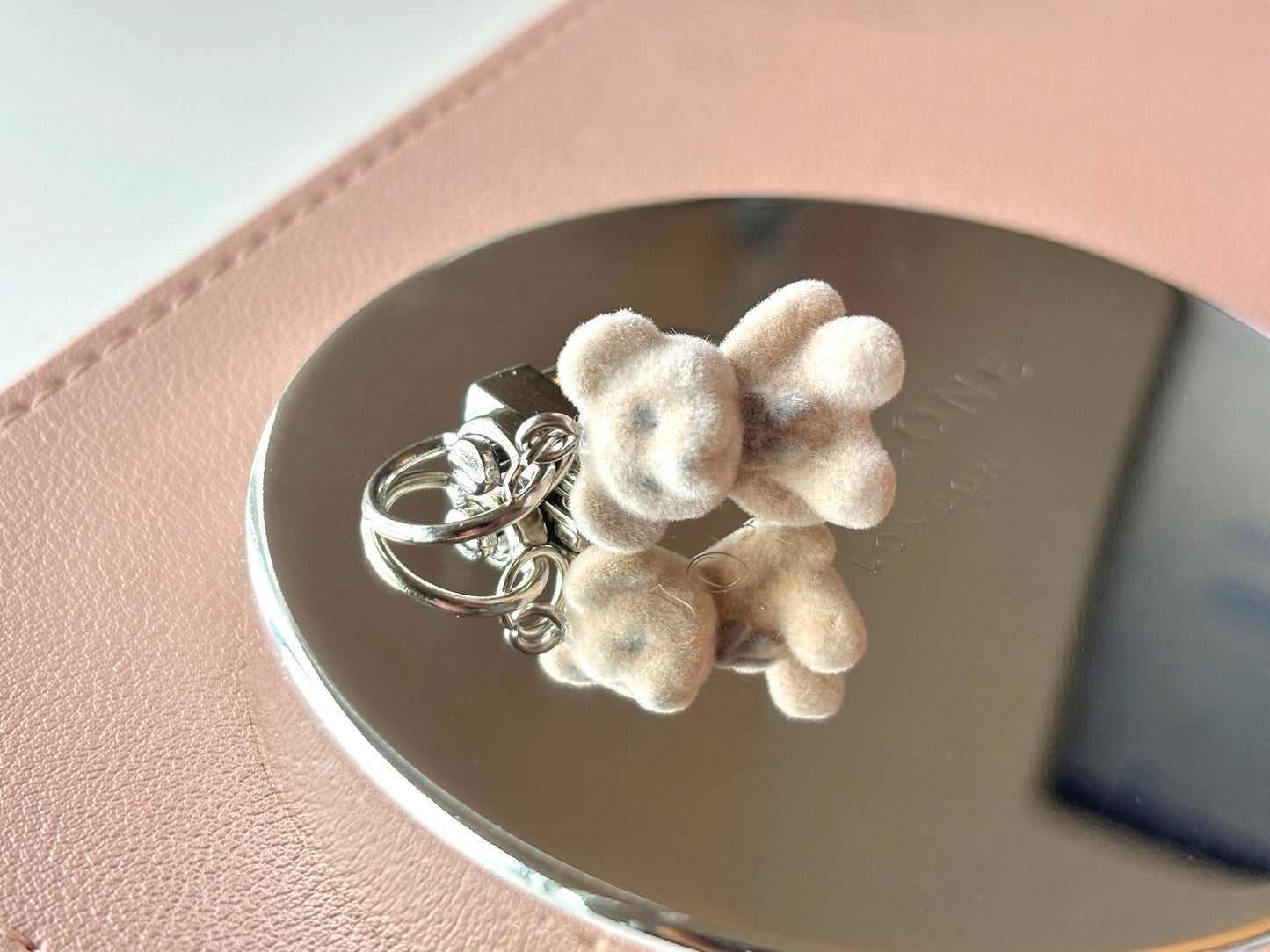 Cute Fuzzy Teddy Bear Key Chain