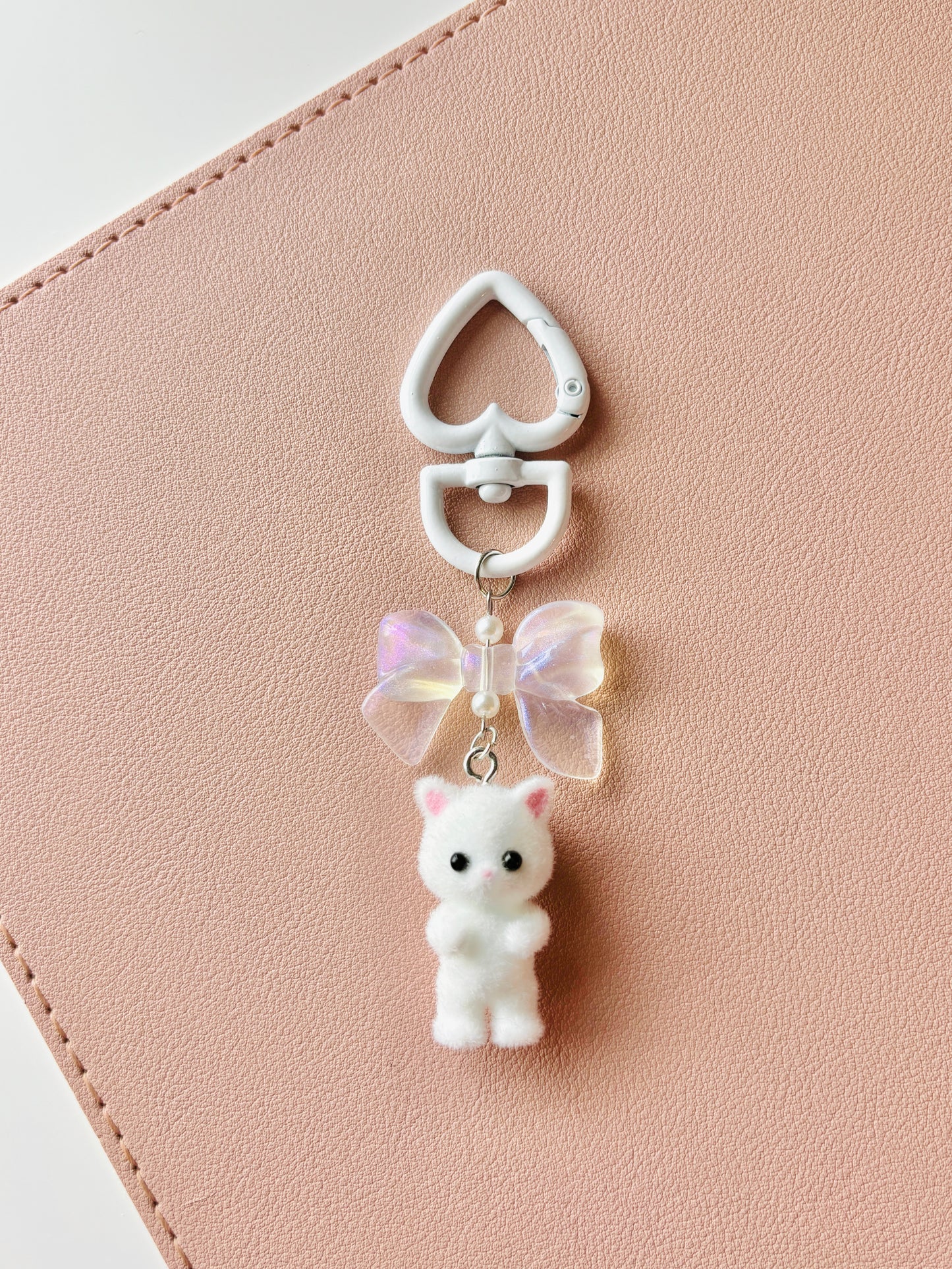 Kawaii Fuzzy Cat Key Chain