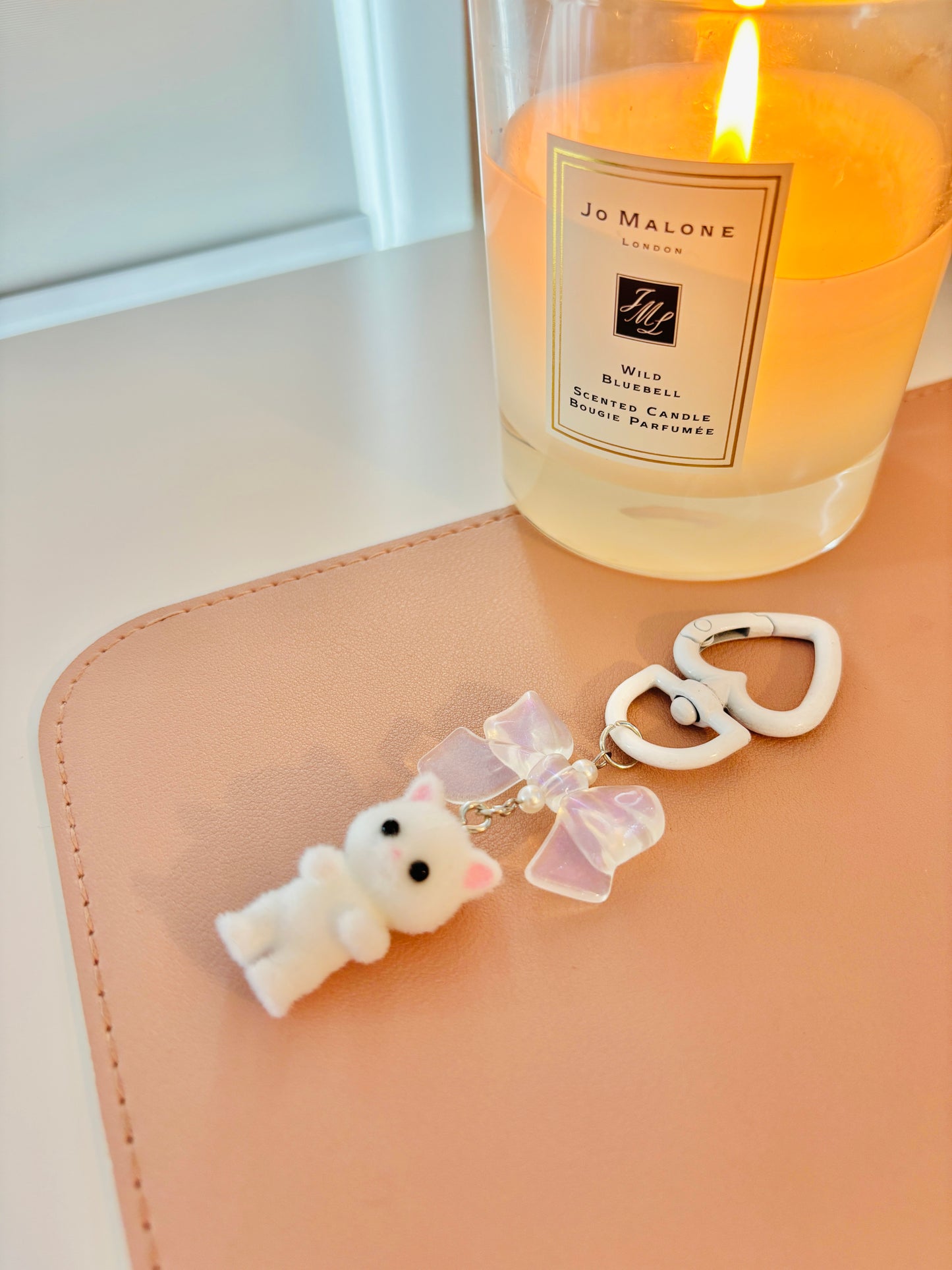 Kawaii Fuzzy Cat Key Chain