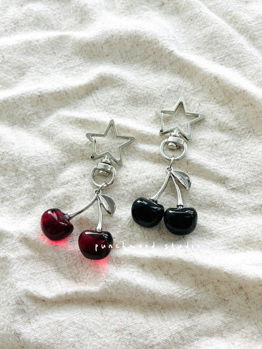 y2k Cherry Keychain - Cute Cherry Bag Charm