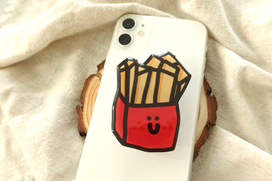 French Fries Pattern Phone Grip Holder