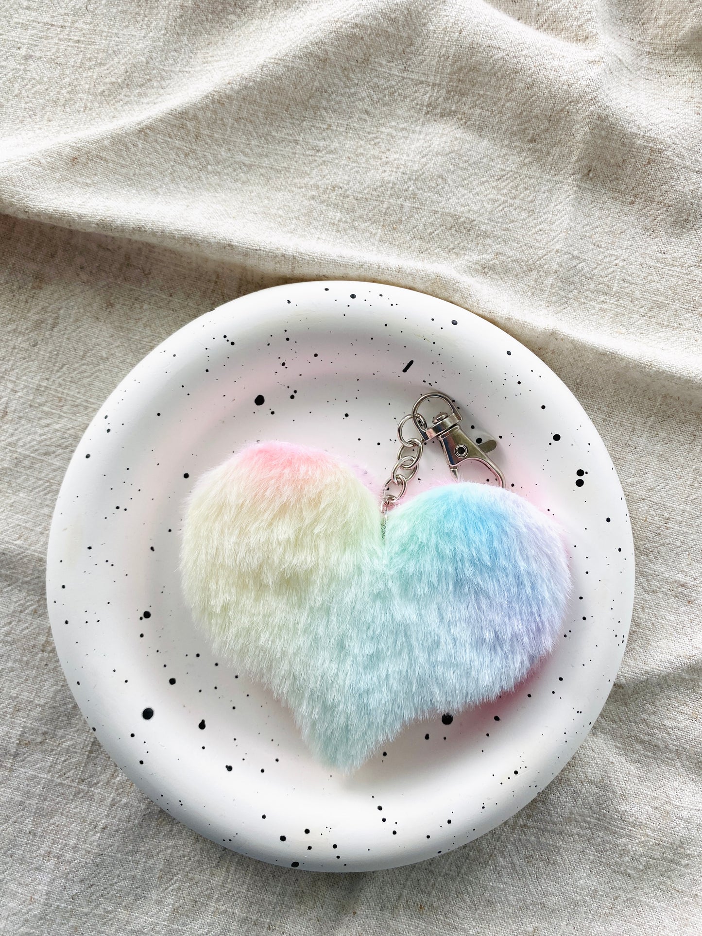 Fluffy Pom Pom Key Charm