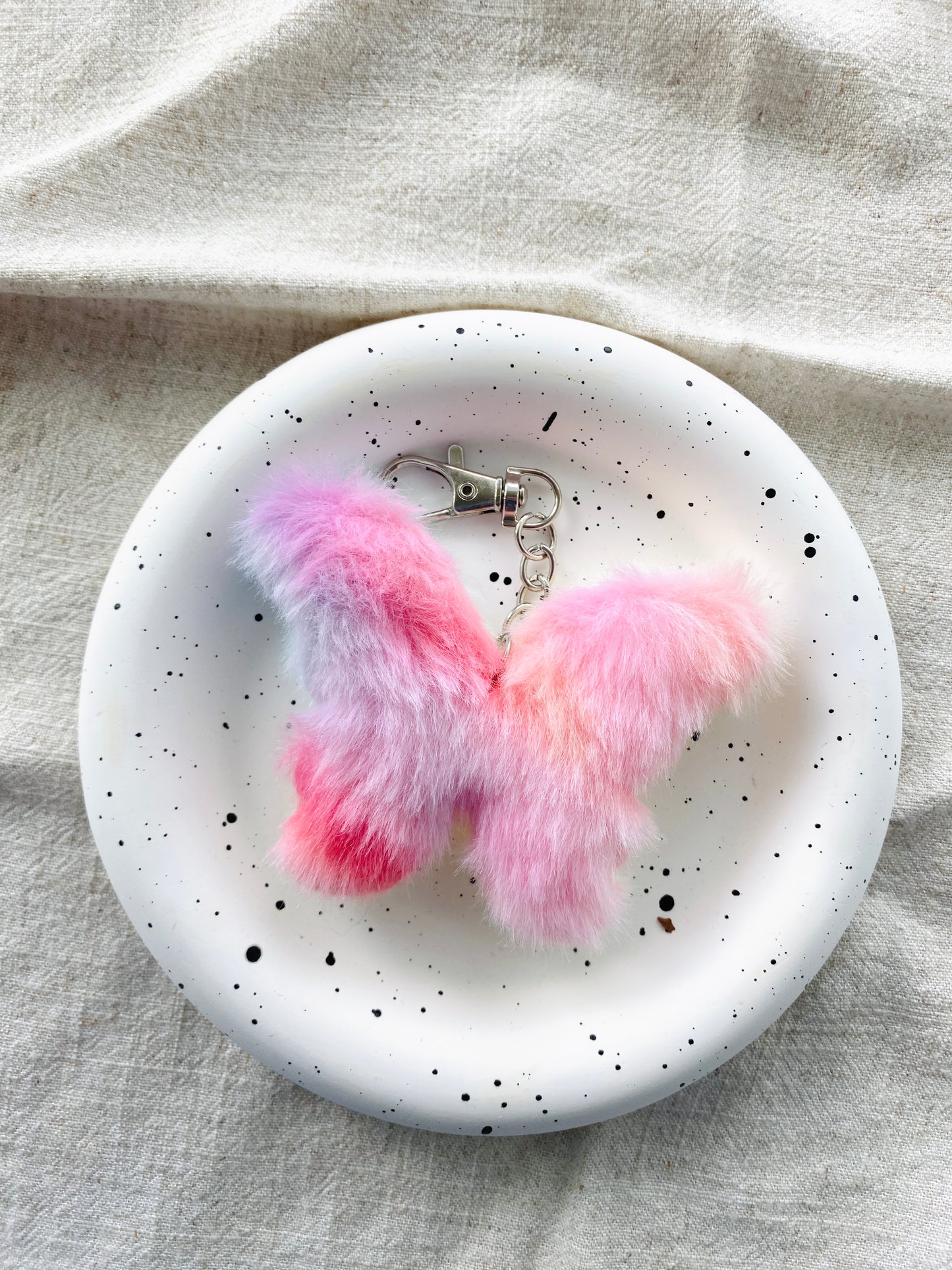 Fluffy Pom Pom Key Charm