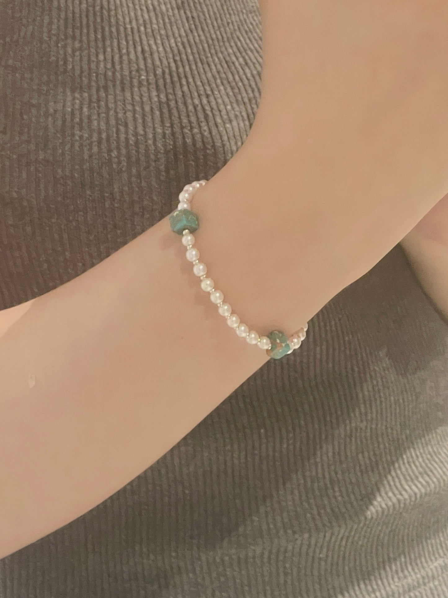 Handmade Dainty Beaded Bracelet